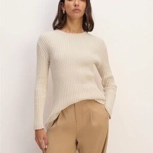 EVERLANE COTTON RIBBED CREW